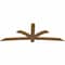 Ekena Millwork Davenport Timber Gable Bracket, Western Red Cedar, 96"W x 36"H x 1 1/2"D x 5 1/2"F, 9/12 Pitch GBW096X36X0206DAV00SWR - alternate 3